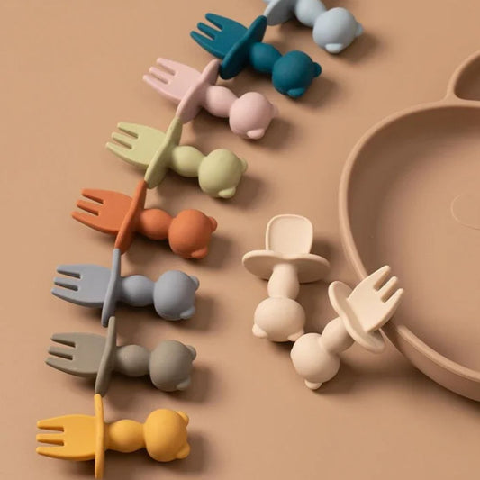 Couverts en silicone pour bébé