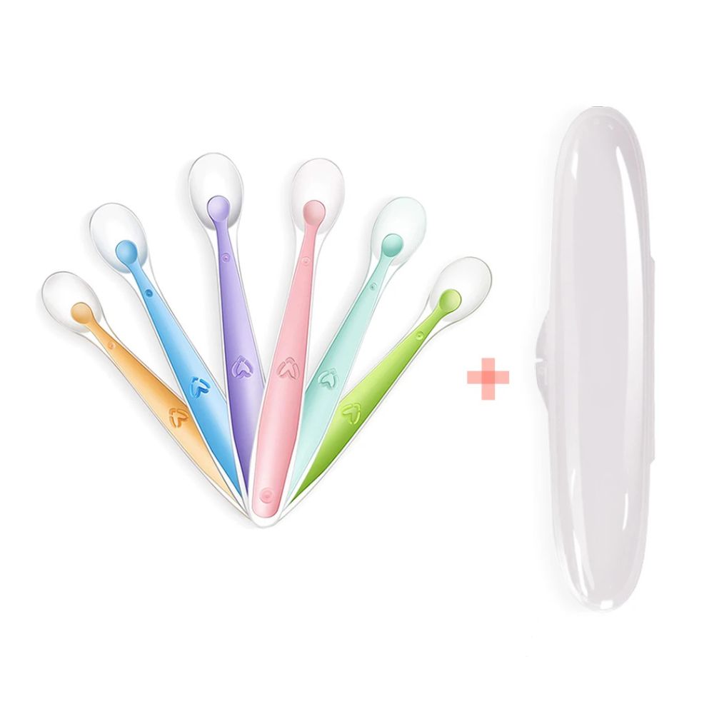 Cuillères silicone pour bébé