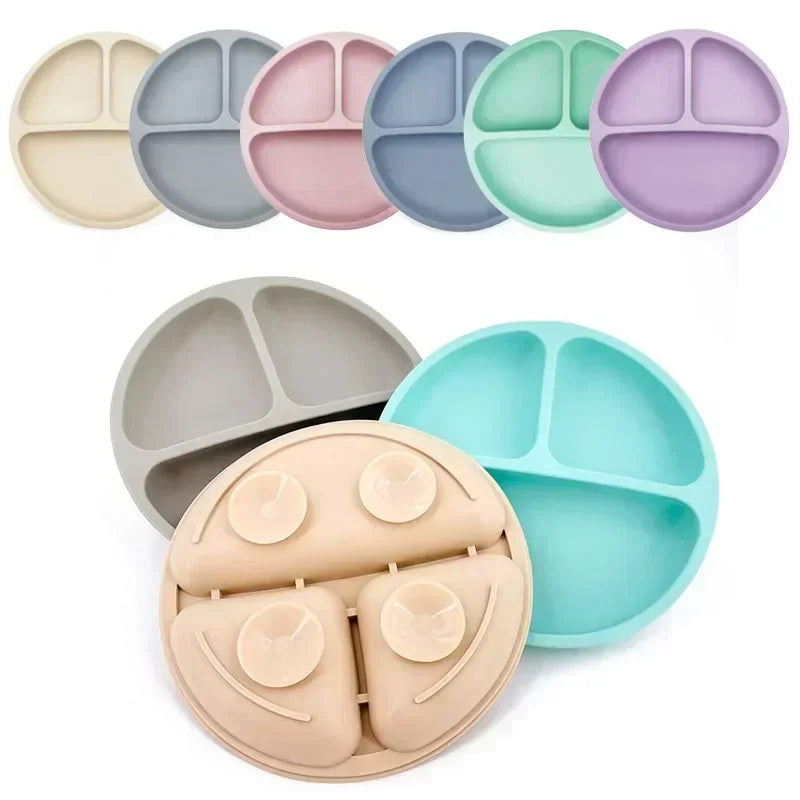 Assiette bébé silicone