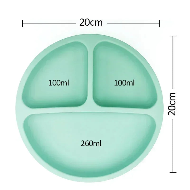 Assiette bébé silicone